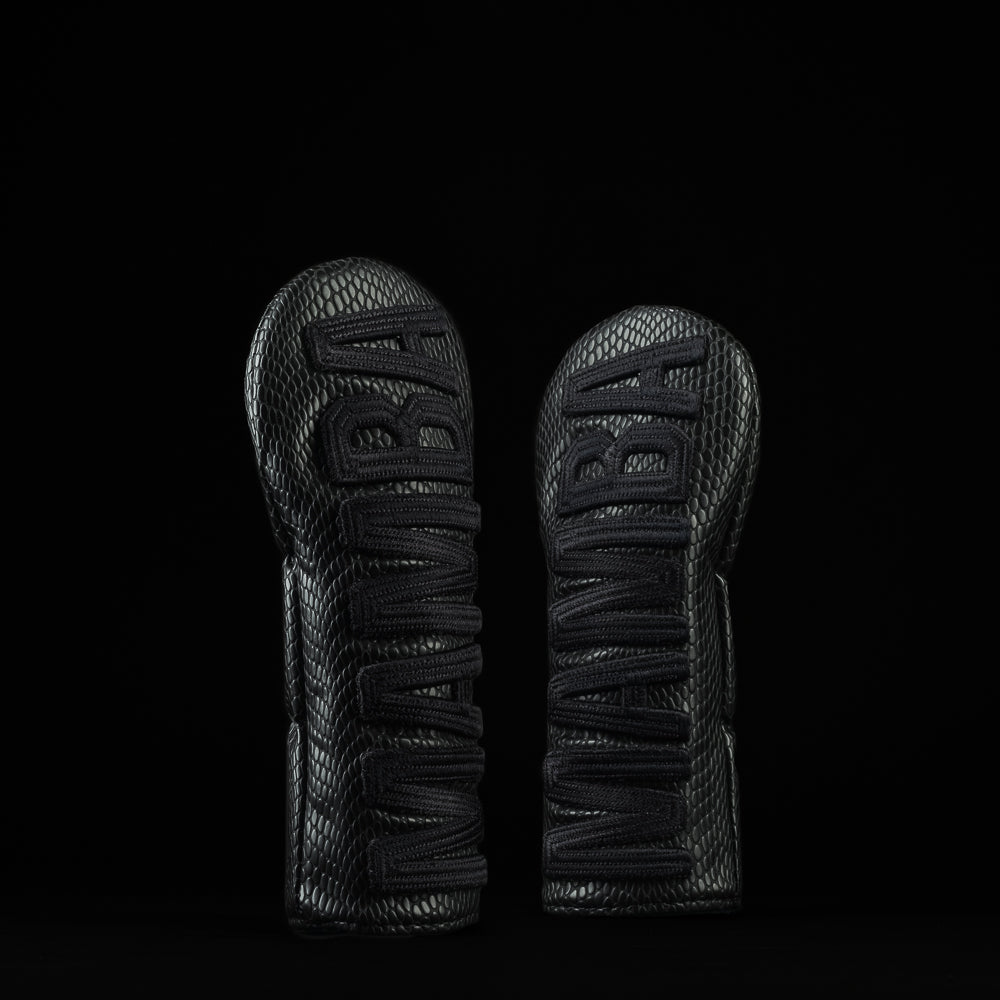 SWAG Golf basketball MAMBA themed black small talk hybrid golf headcover.